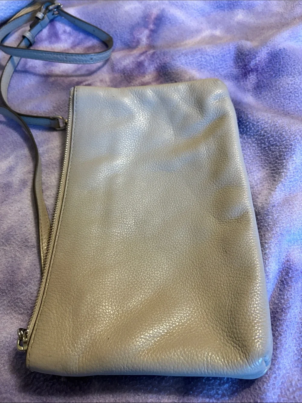 Michael Kors Pebbled Leather Crossbody Bag in Gray